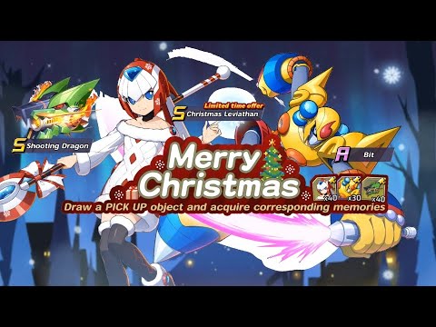 Mega Man X DiVE - Christmas Leviathan & Bit Skill Details + Green Dragon Star Force Weapon Revealed!