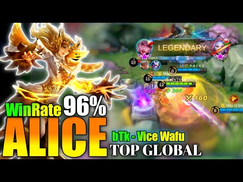 Alice New Meta Build | Alice lnsane Damage Build | by bTk Vice Wafu - Mobile Legend