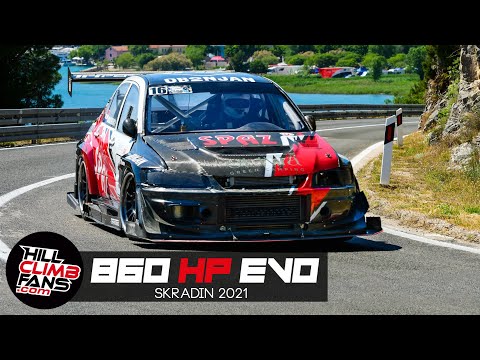 860hp Mitsubishi Evo 9 - Domagoj Perekovic | Hill Climb Skradin 2021 +ONBOARD