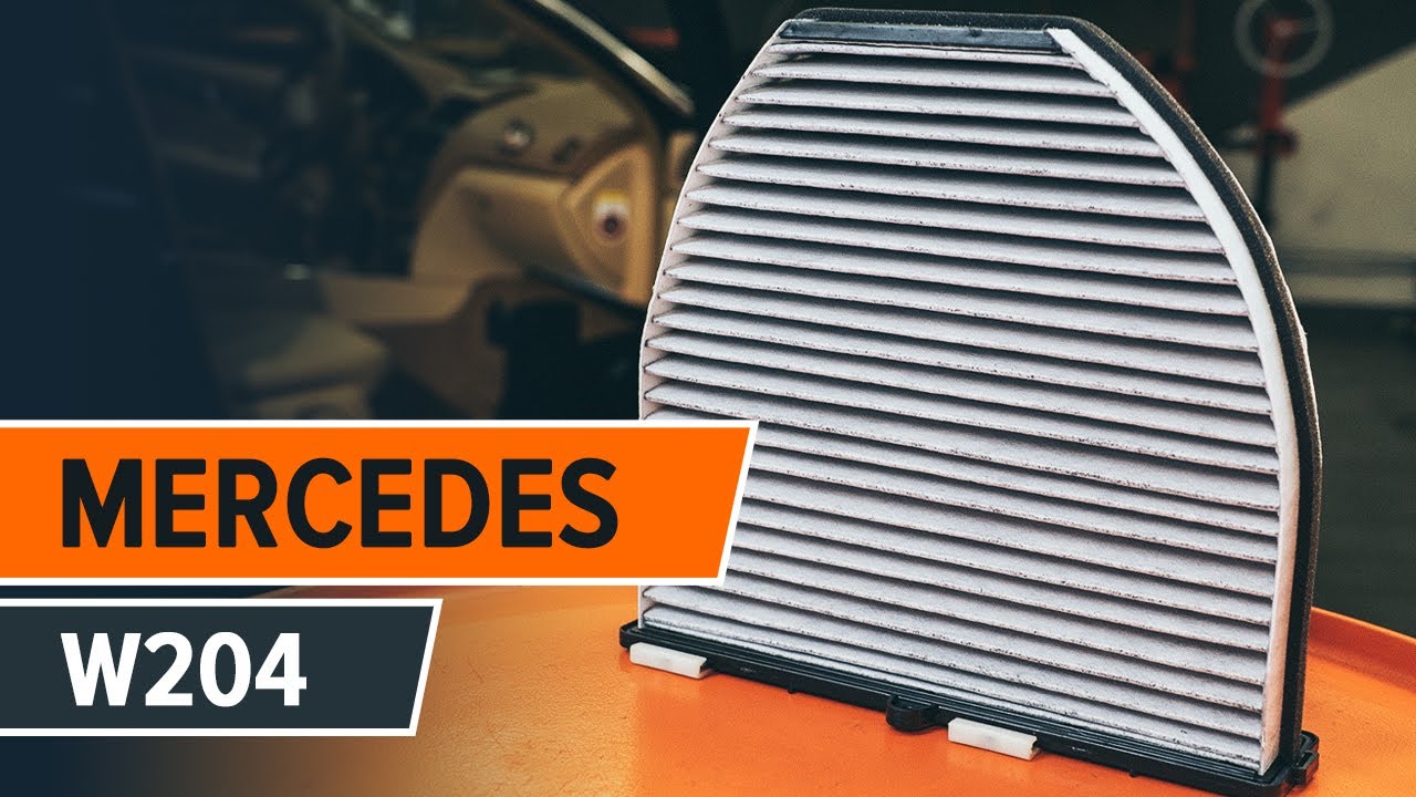 Pollenszűrő-csere Mercedes W204 gépkocsin – Útmutató