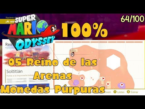 Super Mario Odyssey 100% - 05 Reino de las Arenas (Monedas Púrpuras)