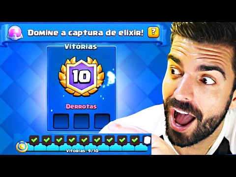 GANHEI O NOVO DESAFIO DA CAPTURA DE ELIXIR NO CLASH ROYALE!