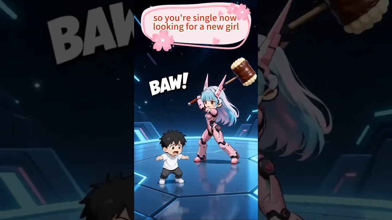 She found out I’m Single again... 💀🔨 #shorts #anime #chibi