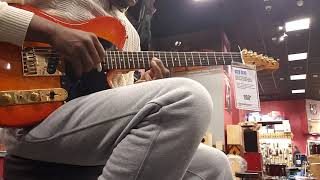 Video thumbnail for Levinson Blade Delta Classic T-2 Guitar Through Ampeg Rocket Reverb Amp by Minor7thb5