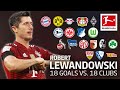 Robert Lewandowski | Best 18 Goals vs. 18 Clubs
