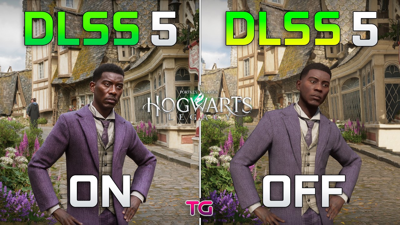 DLSS 5 ON vs OFF in Hogwarts Legacy – HUGE Visual Improvements!