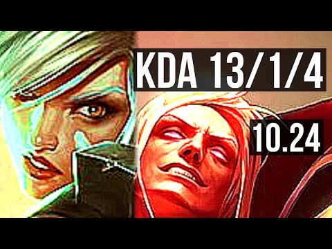RIVEN vs VLADIMIR (TOP) | 13/1/4, 1.6M mastery, Legendary | BR Diamond | v10.24