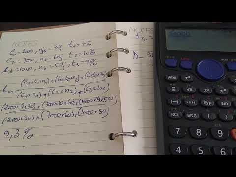 Exercice d'entrainement du taux moyen et diviseurs fixes