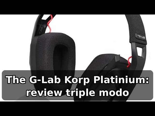 Vídeo relacionado con The G-Lab Korp Platinium - Auriculares Gaming Inalámbricos Triple