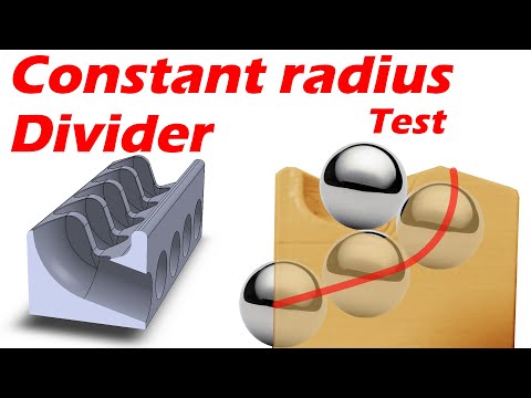Curved marble catcher test