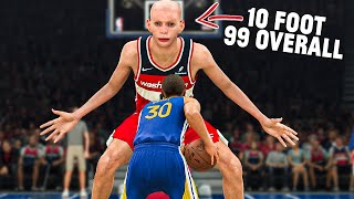I Made A 10 Foot, 99 OVR Player In NBA 2K24!