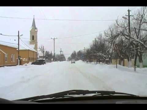 timisoara foeni iarna in conditii grele de drum  06-02-2012