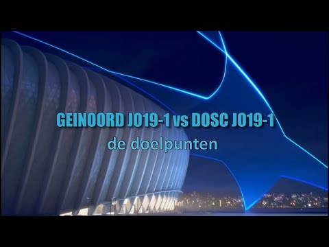 De doelpunten in de wedstrijd Geinoord JO19-1 vs DOSC JO19-1 (2021)