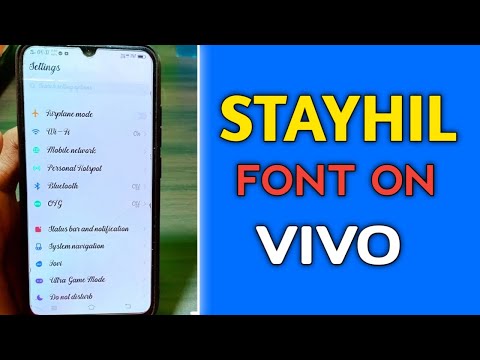 Stayhill new stylish font for all vivo mobile