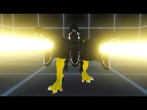 PLASMA YELLOW BATMAN HYDRA T-REX vs HUGGY WUGGY T-REX DEATH FALL - Animal Revolt Battle Simulator