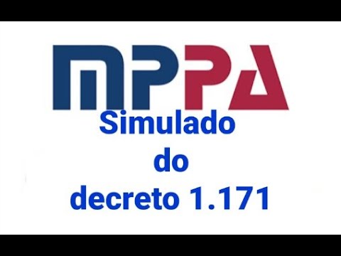 Simulado para o  Concurso Público do MP do Pará - Decreto 1.171.