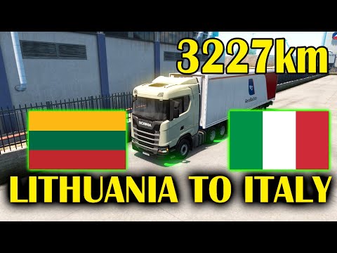 Euro Truck Simulator 2 | ProMods | Lithuania To Italy | Time lapse | ETS 2 Gameplay
