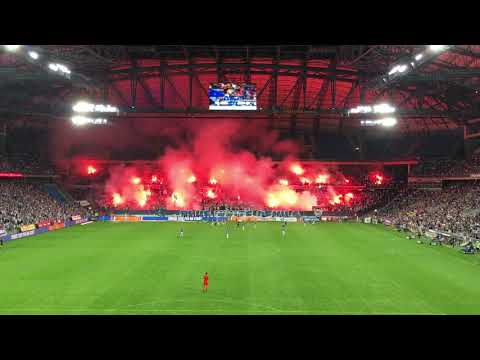 Lech Śląsk 1:3 oprawa meczu 09.08.2019