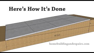 How To Calculate The Slope of A Driveway In Per Foot Increments - Construction Math