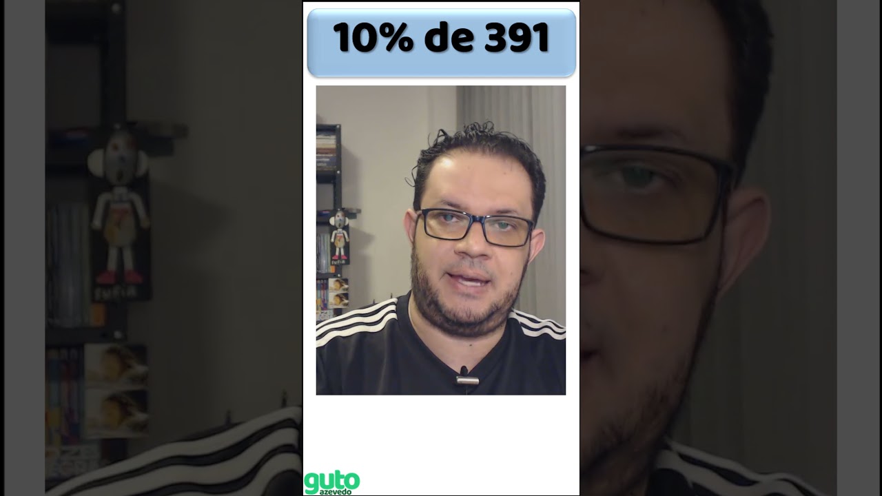 Como calcular 10% de um número? Porcentagem como calcular 10 por cento #shorts #gutoazevedo