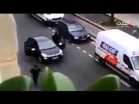 لحظة الهجوم على صحيفة "شارلي ايبدو" في باريس