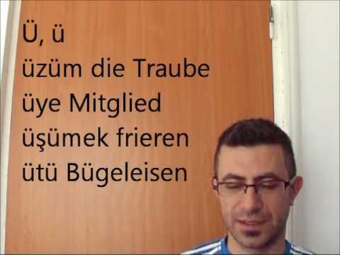 Online Turkish alphabet for German People