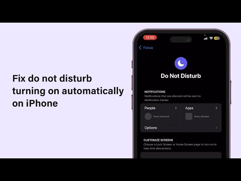 How To Fix Do Not Disturb Turning On Automatically On iPhone 2025 | Stop Unexpected DND Activation