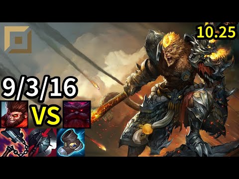 Wukong Top vs Ornn - EUW Grandmaster | Patch 10.25