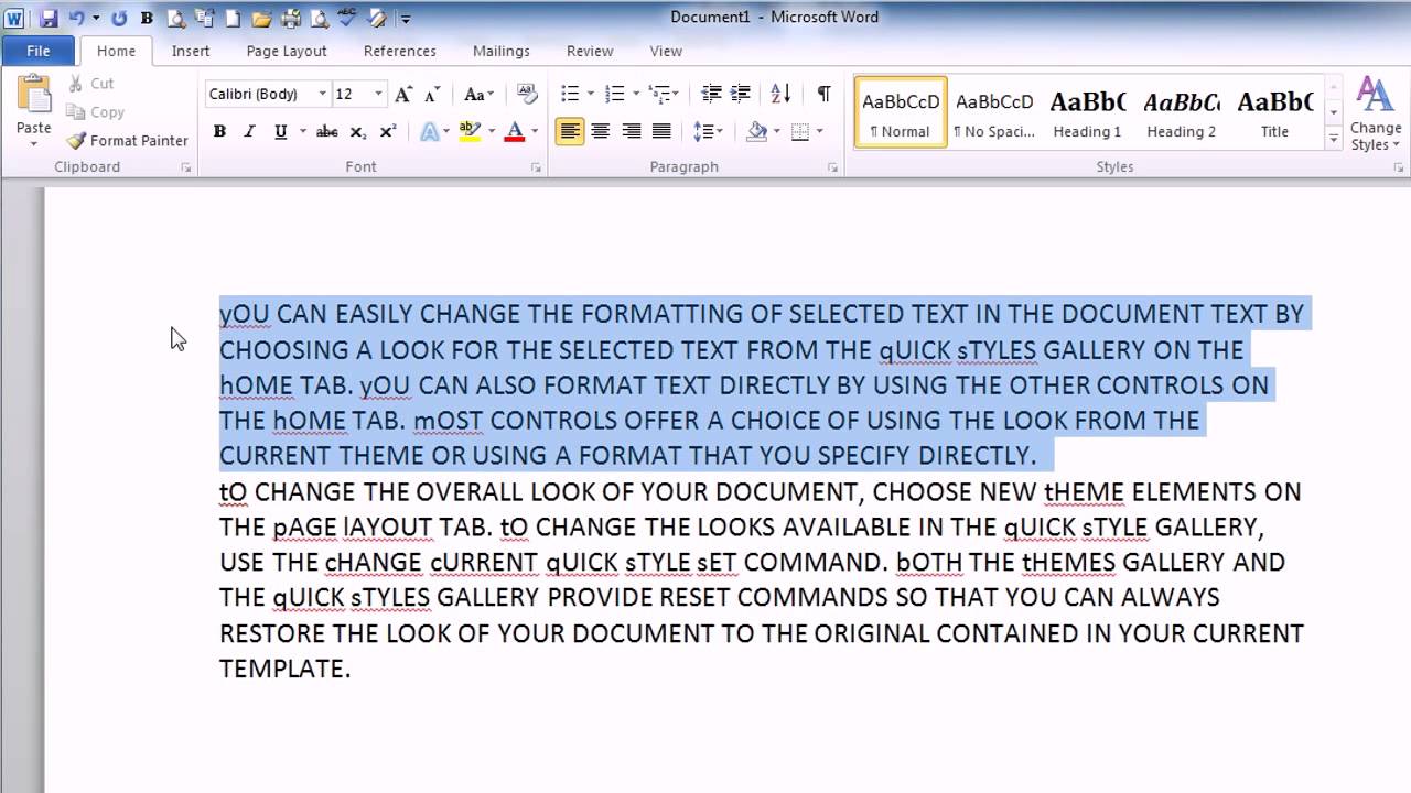 Word Change Case