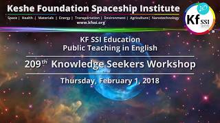 209th Knowledge Seekers Workshop - Feb 1, 2018