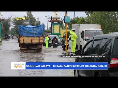 POLRES SUMENEP ATUR LALIN DI AREA BANJIR