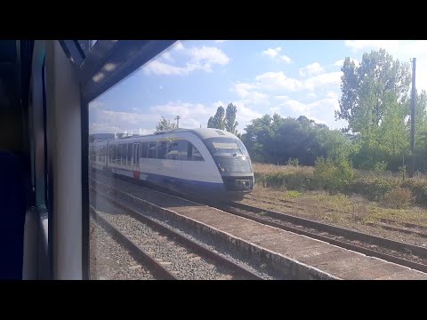 Trecerea trenului 1535 prin gara Aleșd