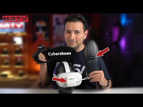 CYBERSHOES FOR QUEST: THESE Funky Shoes Let You WALK In Virtual Reality! Cybershoes for Oculus Quest