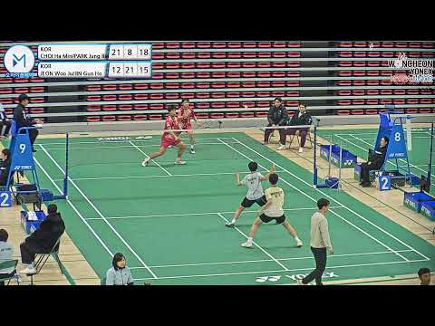 남복 MD U15 8강 | (KOR) CHOI Ha Min/PARK Jung Bin vs (KOR) JEON Woo Ju/JIN Gun Ho[2023 밀양 원천요넥스 코리아주니어