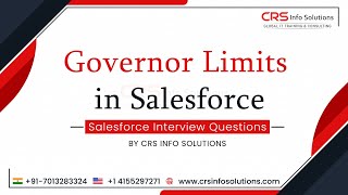 Governor Limits in Salesforce | Video Tutorial