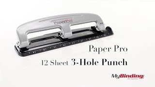 PaperPro Compact 12 Sheet 3-Hole Punch