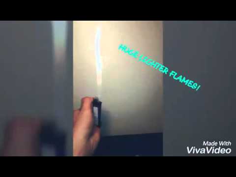 HUGE lighter flames! (Simple and easy)