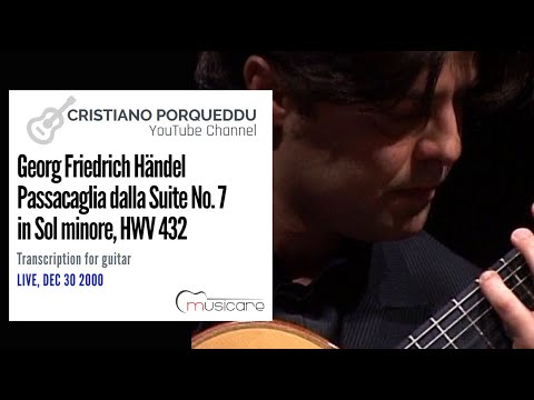 Cristiano Porqueddu plays G.F. Handel - Suite No. 7 in G minor, HWV 432