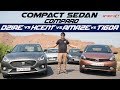 Maruti Dzire Vs Tata Tigor Vs Hyundai Xcent Vs Honda Amaze in Hindi | MotorOctane
