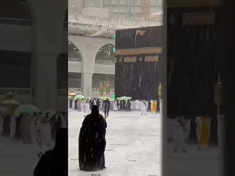 Makka beautiful rain scene#haram #masjidalharam #saudi #youtubeshorts #viralvideo
