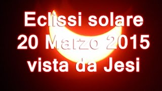 preview picture of video 'Eclissi solare 20 Marzo 2015 vista da Jesi (time lapse) - Solar eclipse'