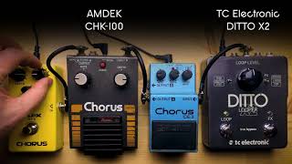 Video thumbnail for P&B Chorus Shootout! Boss Ce-3, Amdek CHK-100, NUX CH-3 by Plunk & Boom audio