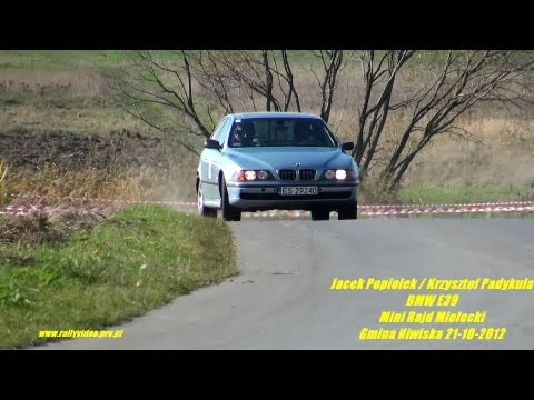 Jacek Popiołek / Krzysztof Padykuła - BMW E39 V8 - Mini Rajd Mielecki - Gmina Niwiska 21-10-2012