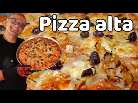 PIZZA ALTA FACILE in TEGLIA IN 2 ORE con le CIPOLLE pizza alle cipolle in teglia
