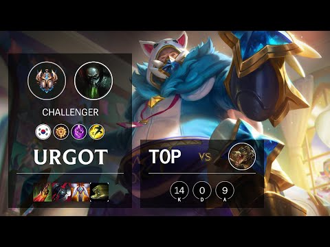 Urgot Top vs Renekton - KR Challenger Patch 10.16