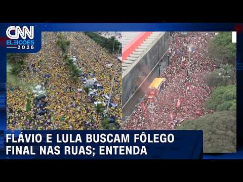 Flávio e Lula buscam fôlego final do 2º turno nas ruas; veja análise | CNN PRIME TIME