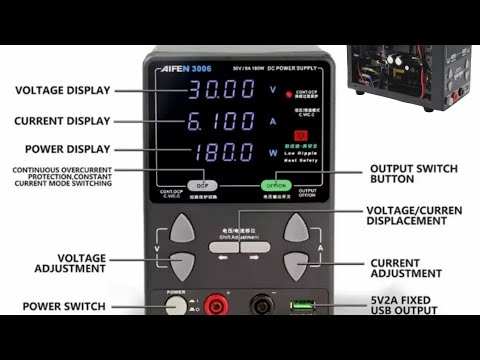 Máy cấp nguồn AIFEN 3006 đồng hồ 4 số 30V-6A