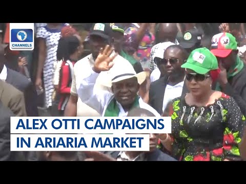 Alex Otti Takes Governorship Campaign To Ariaria Market