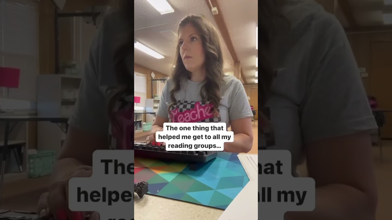 The ONE Thing That Helped Me Get To All My Reading Groups #elementaryteacher