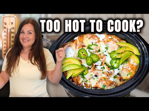 The ULTIMATE Summer CROCK POT Recipe: Chicken Enchiladas (No Oven!)